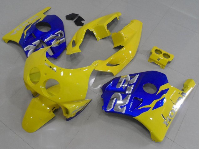 Best 1991-1998 Yellow Blue Honda CBR250RR MC22 Motorbike Fairing Kits