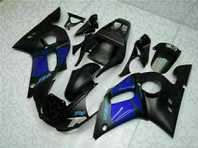 Best 1998-2002 Blue Black Yamaha YZF R6 Bike Fairing Kit