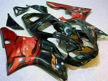 Best 2000-2001 Red Yamaha YZF R1 Motorcyle Fairings