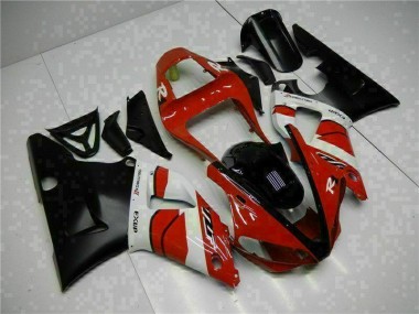 Best 2000-2001 Red Black Yamaha YZF R1 Motorbike Fairing Kits