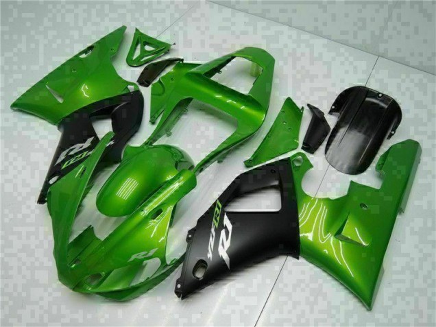 Best 2000-2001 Green Yamaha YZF R1 Motorcyle Fairings