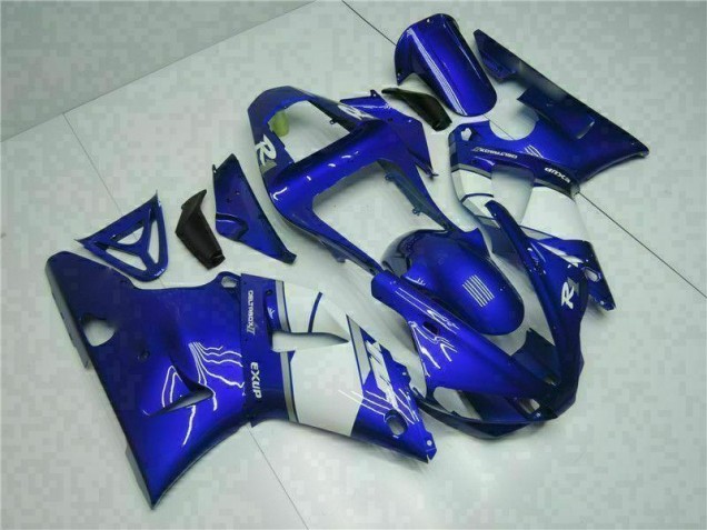 Best 2000-2001 Blue Yamaha YZF R1 Motorcycle Fairings Kit