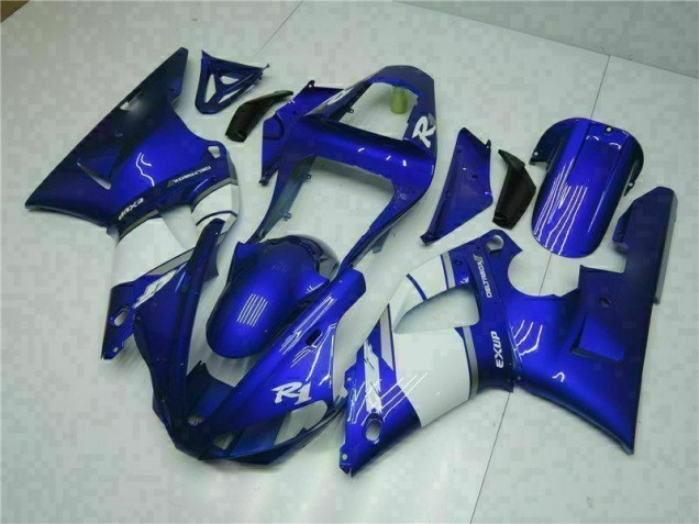 Best 2000-2001 Blue Yamaha YZF R1 Motorcycle Fairings Kit