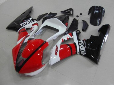 Best 2000-2001 Red Black White Race Version Yamaha YZF R1 Motorcycle Replacement Fairings