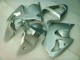Best 2000-2002 Silver Kawasaki ZX6R Replacement Fairings