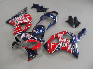 Best 2002-2003 Dark Blue Star Honda CBR900RR 954 Motorbike Fairing Kits