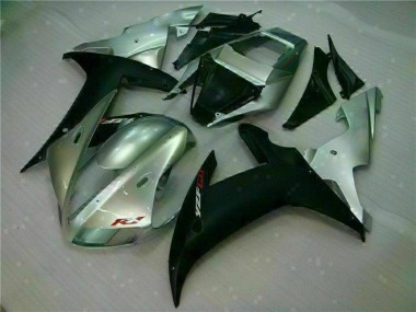 Best 2002-2003 Silver Black Yamaha YZF R1 Motorbike Fairing Kits