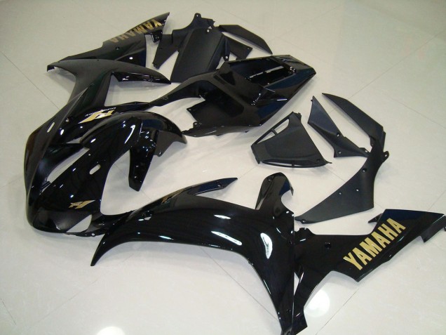 Best 2002-2003 Black Gold Yamaha YZF R1 Replacement Fairings