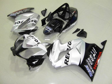 Best 2002-2013 Silver Repsol Honda VFR800 Motorbike Fairing Kits