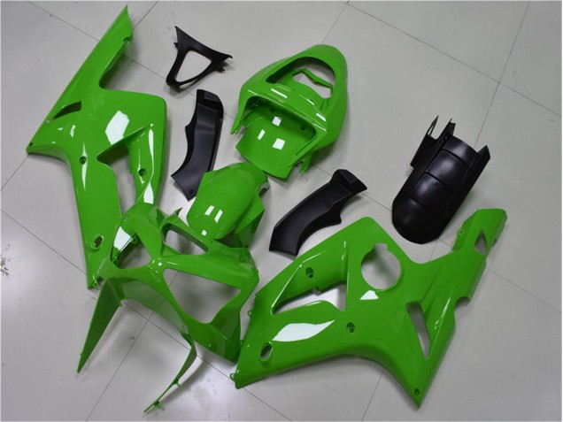 Best 2003-2004 Green Kawasaki ZX6R Replacement Fairings