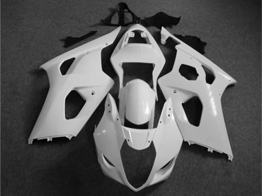 Best 2003-2004 White Suzuki GSXR 1000 Motorcycle Fairing
