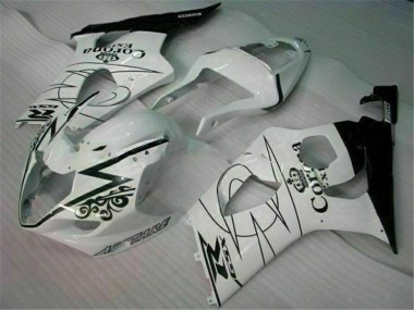 Best 2003-2004 White Suzuki GSXR 1000 Motorcycle Bodywork