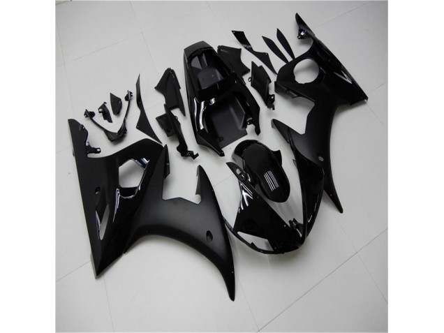 Best 2003-2005 Glossy Matte Black Yamaha YZF R6 Motor Fairings