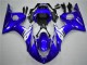 Best 2003-2005 Blue White Yamaha YZF R6 Bike Fairings