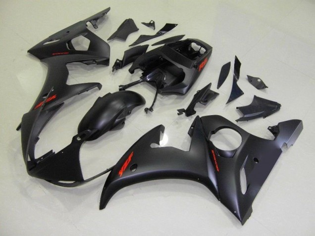 Best 2003-2005 Matte Black Red Decals Yamaha YZF R6 Motorbike Fairing