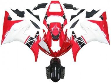 Best 2003-2005 Red White Black Yamaha YZF R6 Motorcycle Bodywork