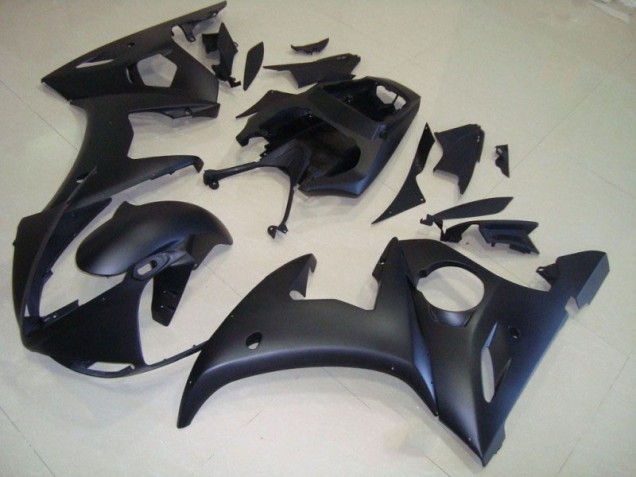 Best 2003-2005 Matte Black Yamaha YZF R6 Moto Fairings