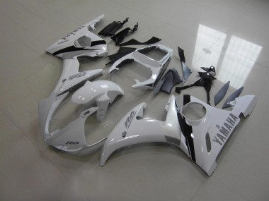 Best 2003-2005 White and Grey Decals Yamaha YZF R6 Bike Fairing Kit