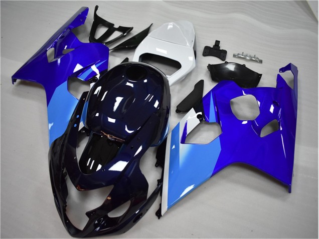 Best 2004-2005 Blue White Suzuki GSXR 600/750 Bike Fairing Kit