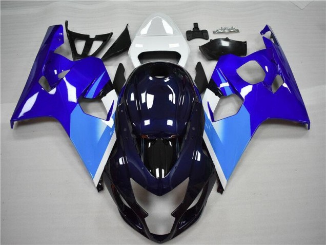 Best 2004-2005 Blue White Suzuki GSXR 600/750 Bike Fairing Kit