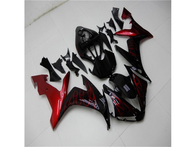 Best 2004-2006 Red Black Yamaha YZF R1 Bike Fairing