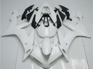 Best 2004-2006 White Yamaha YZF R1 Replacement Motorcycle Fairings