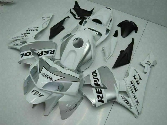 Best 2005-2006 White Repsol Honda CBR600RR Bike Fairings & Bodywork
