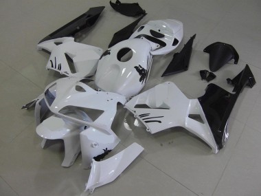 Best 2005-2006 White with Special Decals Honda CBR600RR Motorcylce Fairings