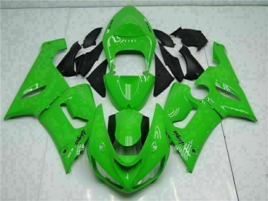 Best 2005-2006 Green Kawasaki ZX6R Motorcycle Replacement Fairings