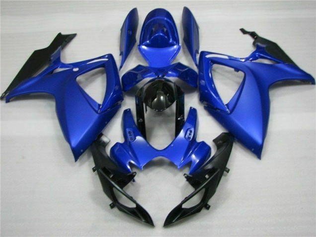 Best 2006-2007 Blue Black Suzuki GSXR 600/750 Full Replacement Fairings & Bodywork