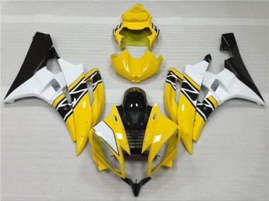 Best 2006-2007 Yellow White Black Yamaha YZF R6 Motorbike Fairing Kits