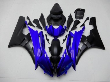 Best 2006-2007 Blue Black Yamaha YZF R6 Motorcycle Replacement Fairings & Bodywork