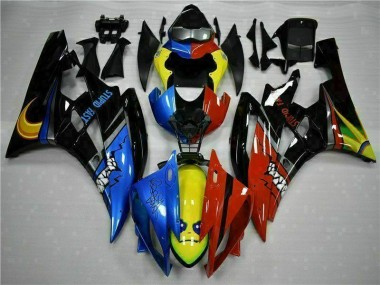 Best 2006-2007 Yellow Blue Red Yamaha YZF R6 Motorcycle Fairings Kit