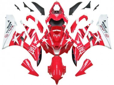 Best 2006-2007 Red White Star Fiat Yamaha YZF R6 Motorbike Fairings