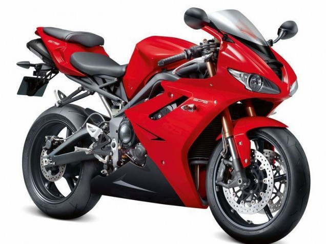Best 2006-2008 Red Black Triumph Daytona 675 Triple Motorcycle Fairings