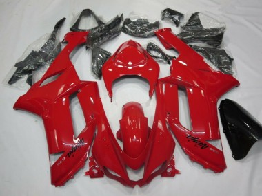 Best 2007-2008 Red Kawasaki ZX6R Motor Fairings