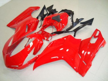 Best 2007-2014 Red Ducati 848 1098 1198 Motorbike Fairing Kits