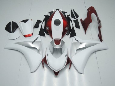 Best 2008-2011 Candy Red White and Silver Honda CBR1000RR Motorcycle Fairing Kits