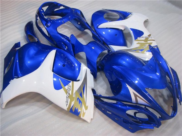 Best 2008-2019 Blue White Suzuki GSXR 1300 Hayabusa Motorcyle Fairings