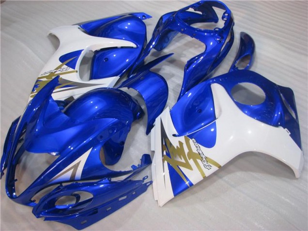 Best 2008-2019 Blue White Suzuki GSXR 1300 Hayabusa Motorcyle Fairings