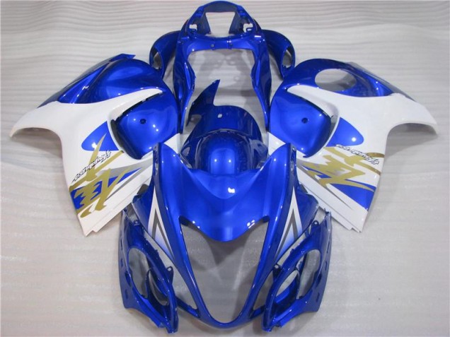 Best 2008-2019 Blue White Suzuki GSXR 1300 Hayabusa Motorcyle Fairings