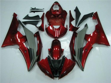 Best 2008-2016 Red Grey Yamaha YZF R6 Motorcycle Fairings Kits