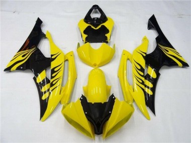 Best 2008-2016 Yellow Black Yamaha YZF R6 Motorcycle Replacement Fairings