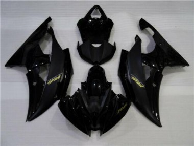 Best 2008-2016 Glossy Matte Black Yamaha YZF R6 Motorcycle Fairings Kits