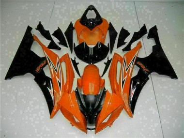 Best 2008-2016 Orange Black Yamaha YZF R6 Motorcycle Fairings Kit