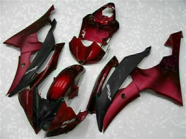 Best 2008-2016 Red Black Yamaha YZF R6 Motorcylce Fairings