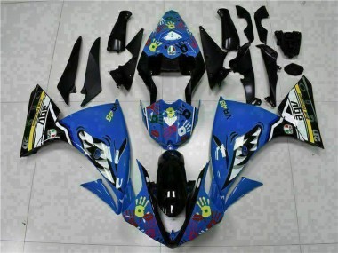 Best 2009-2011 Blue Yamaha YZF R1 Bike Fairings