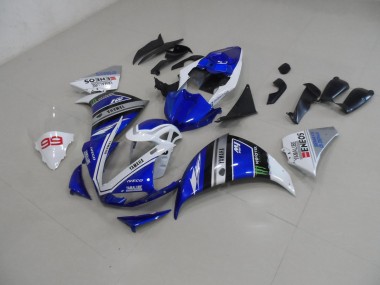 Best 2009-2011 Blue White Yamaha YZF R1 Bike Fairing Kit