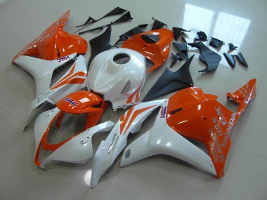 Best 2009-2012 Orange Pearl White Honda CBR600RR Motorcycle Replacement Fairings