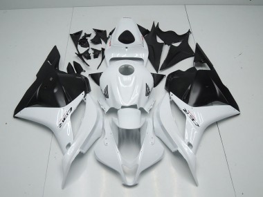 Best 2009-2012 White Matte Black Honda CBR600RR Motorbike Fairing